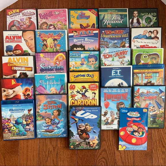 sylvania Toys 27 Dvds For Children Bundle Includes Portable Dvd